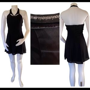 Mini Strapless Black Dress